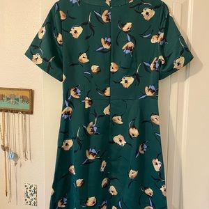 💥SOLD💥 BANANA REPUBLIC | green floral dress